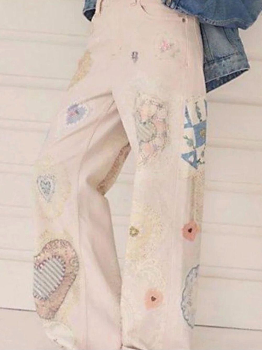 Free People Tinsley Printed Straight-Leg Jeans - Picture 3 of 9